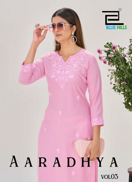 Aaradhya Vol 3 By Blue Hills Casual Wear Rayon Kurti Wholesale Price In Surat